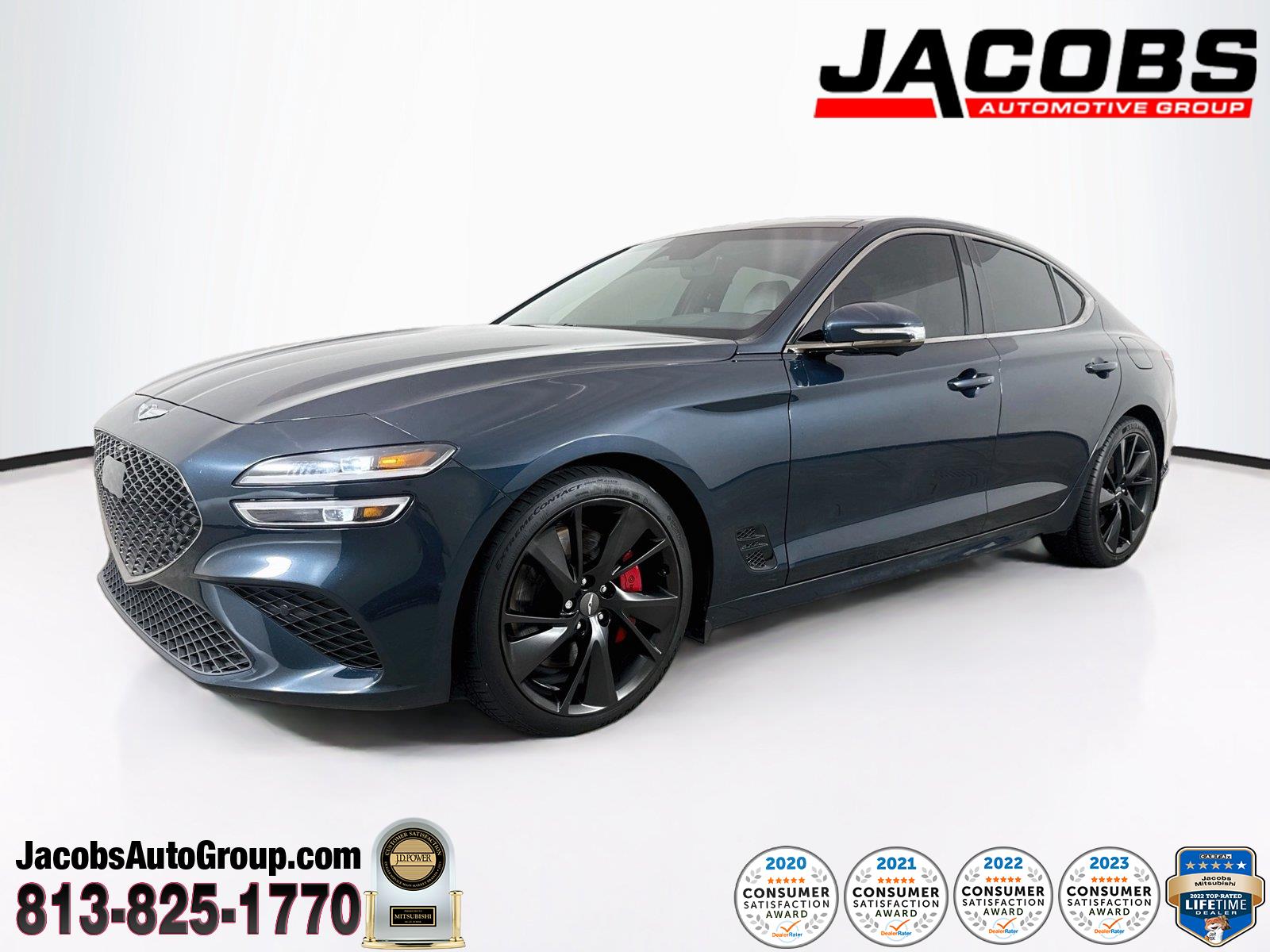 Tasman Blue 2023 Genesis G70 Sedan Rear-Wheel Drive Automatic