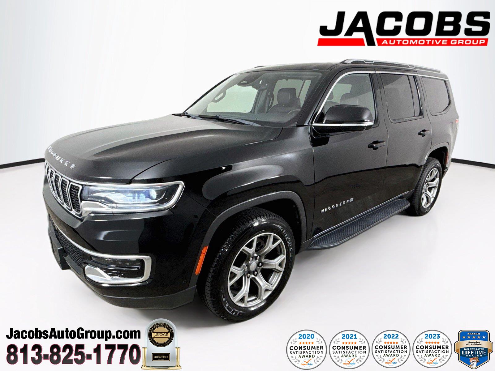 Diamond Black Crystal Pearlcoat 2022 Jeep Wagoneer SUV / Crossover 4X2 8-Speed Automatic