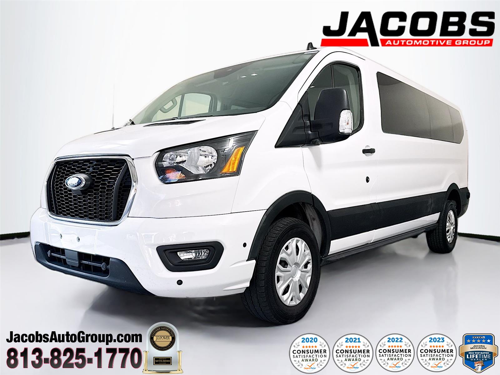 Oxford White 2024 Ford Transit Passenger Van Rear-Wheel Drive Automatic