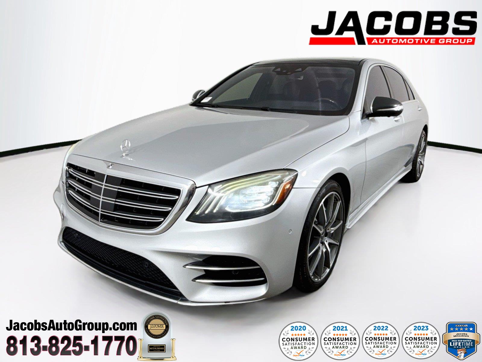 Iridium Silver Metallic 2019 Mercedes-Benz S-Class Sedan Rear-Wheel Drive Automatic