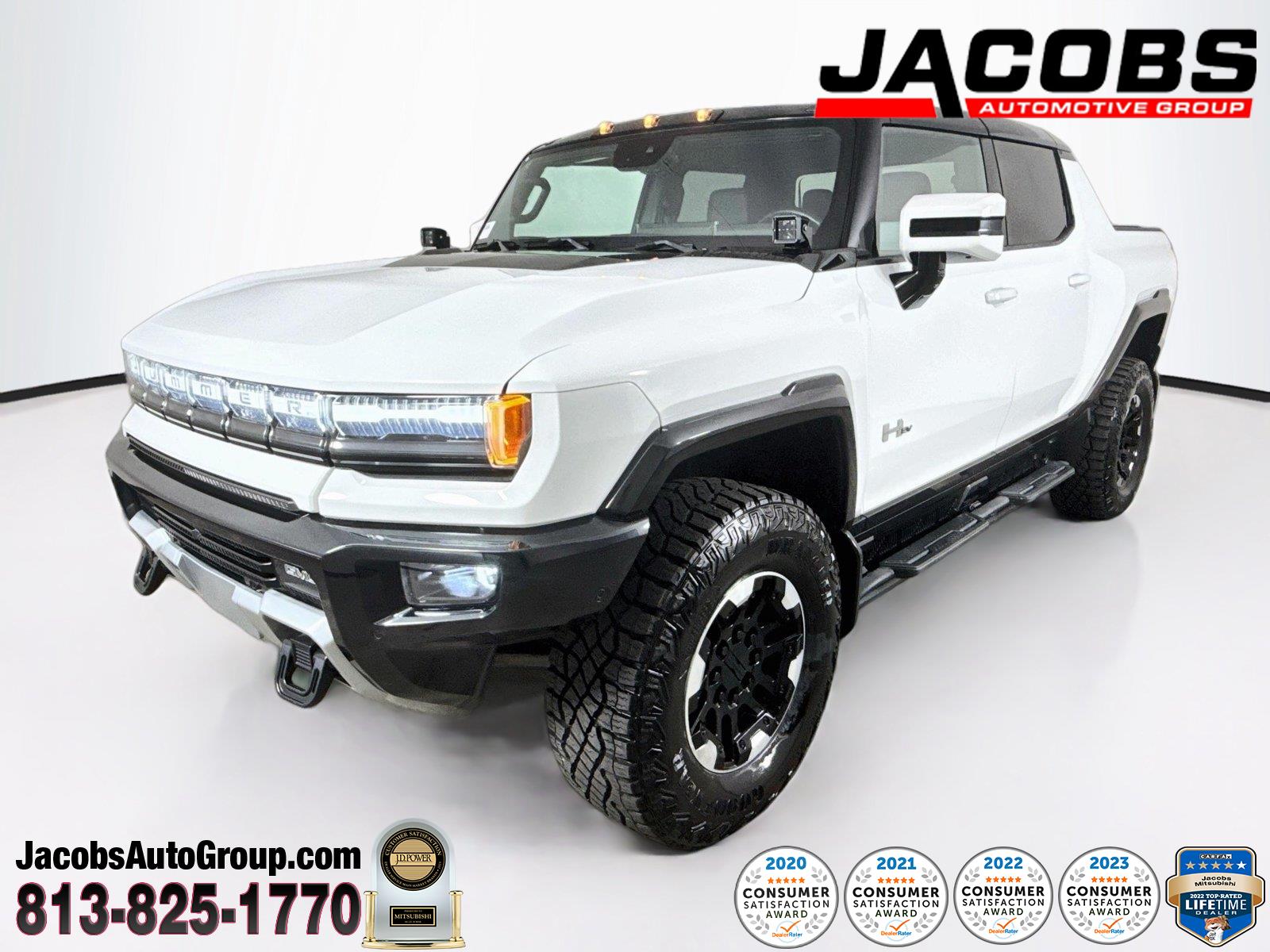 Interstellar White 2022 GMC Hummer EV Pickup Pickup Truck All-Wheel Drive Automatic