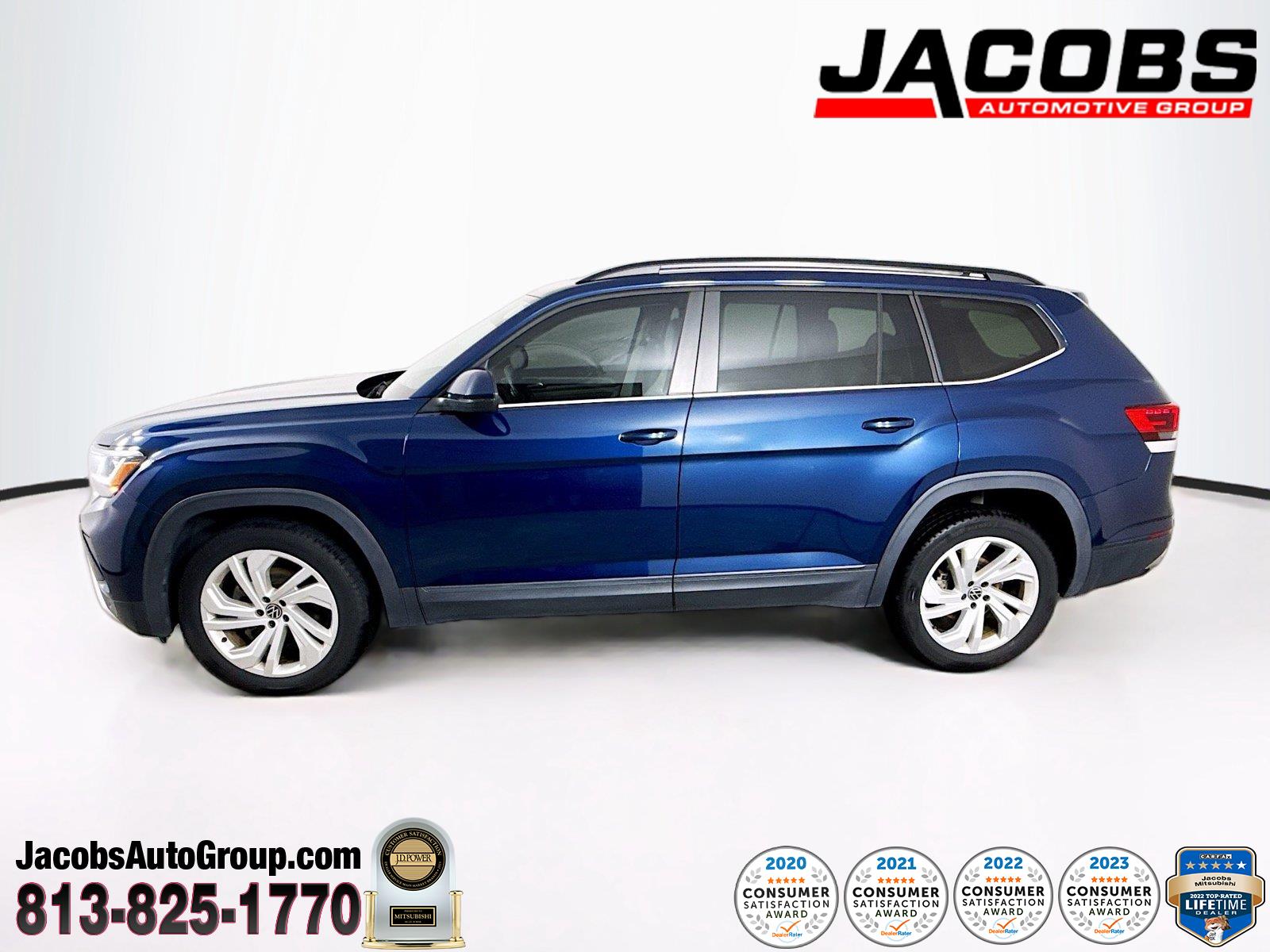 Tourmaline Blue Metallic 2021 Volkswagen Atlas SUV / Crossover Front-Wheel Drive Automatic