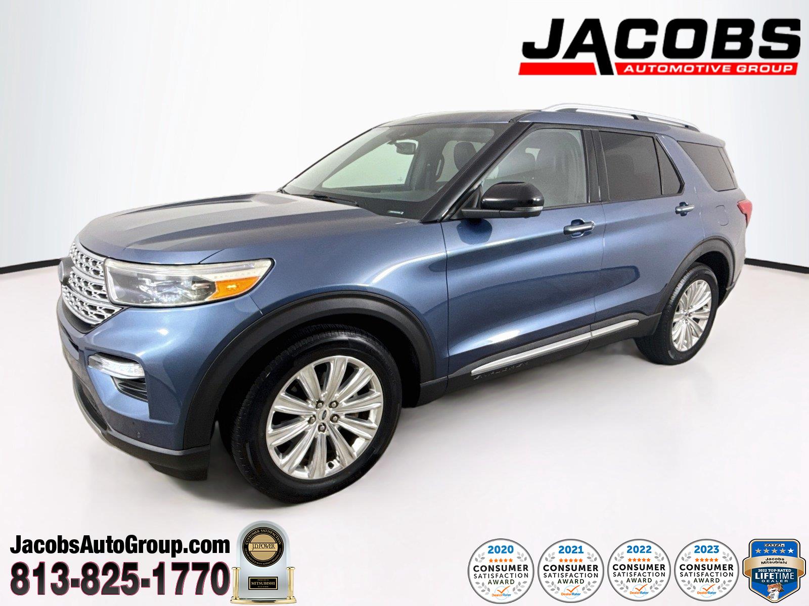 Blue Metallic 2020 Ford Explorer SUV / Crossover Rear-Wheel Drive Automatic