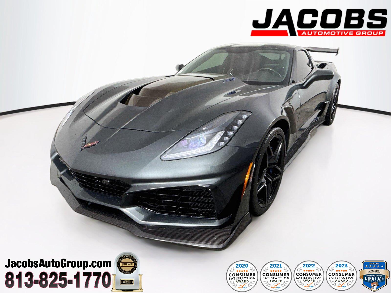 Watkins Glen Gray Metallic 2019 Chevrolet Corvette Coupe Rear-Wheel Drive 8-Speed Automatic