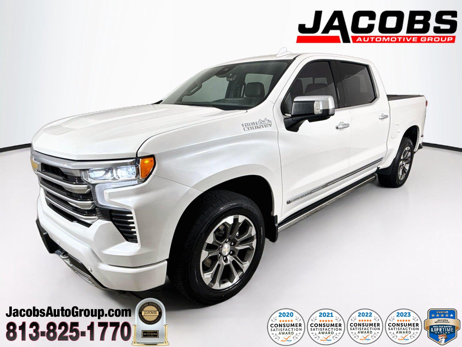 White (Iridescent Pearl Tricoat) 2023 Chevrolet Silverado 1500 Pickup Truck Four-Wheel Drive Automatic