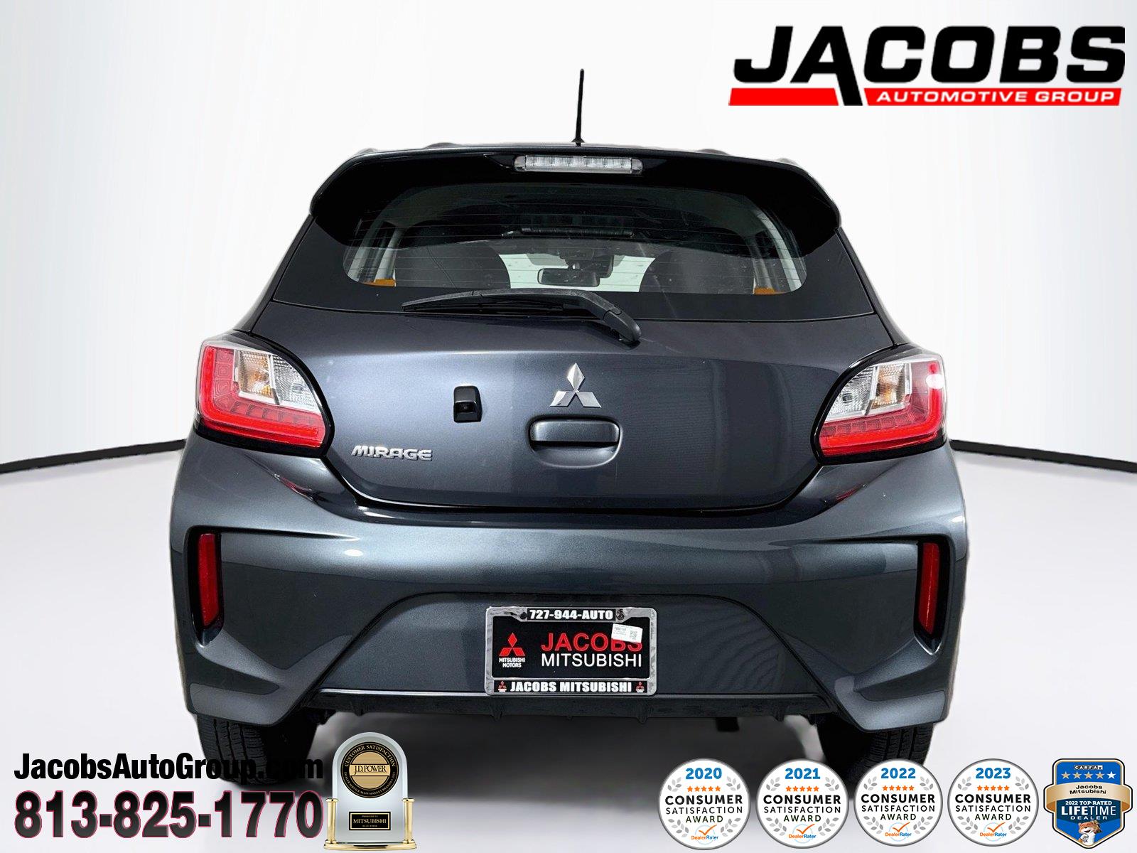 Graphite Gray Metallic 2024 Mitsubishi Mirage Hatchback Front-Wheel Drive Continuously Variable Transmission