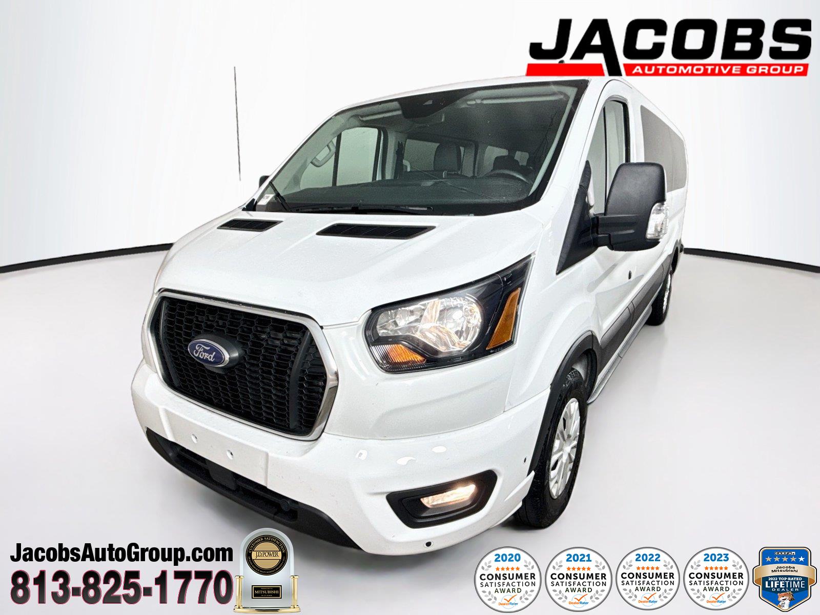 Oxford White 2024 Ford Transit Passenger Van Rear-Wheel Drive