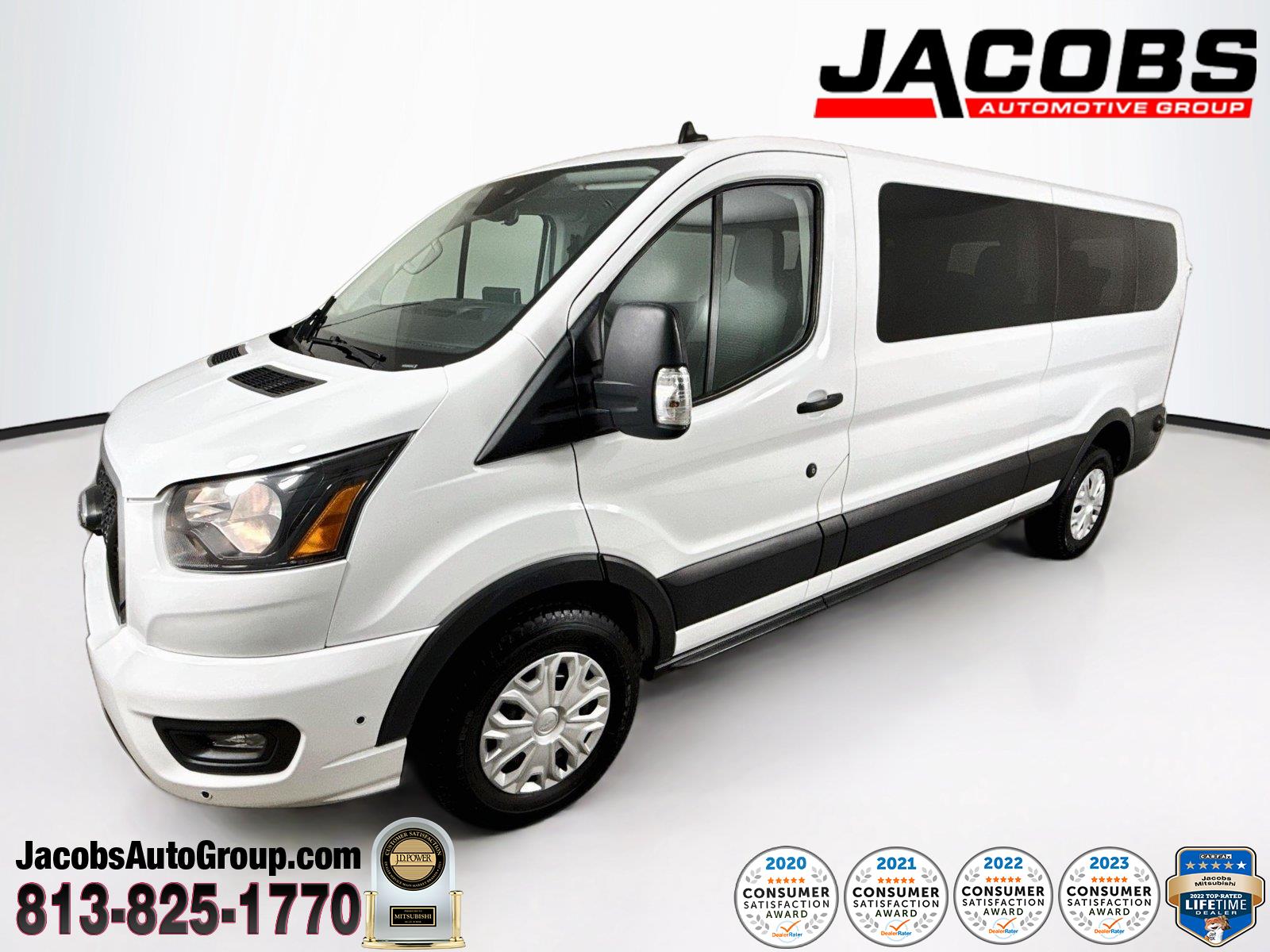 Oxford White 2024 Ford Transit Passenger Van Rear-Wheel Drive 