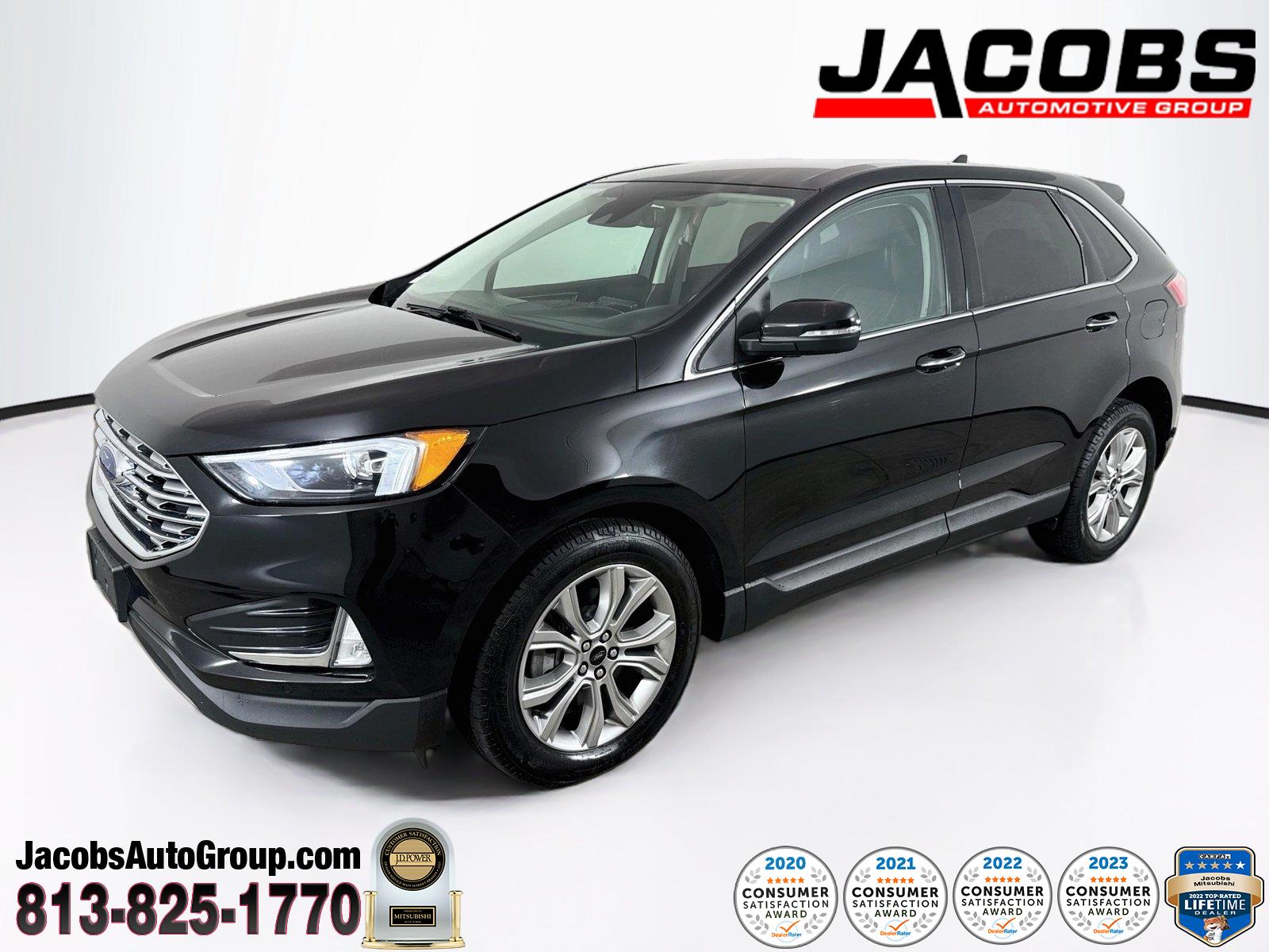 Agate Black Metallic 2023 Ford Edge SUV / Crossover All-Wheel Drive 8-Speed Automatic