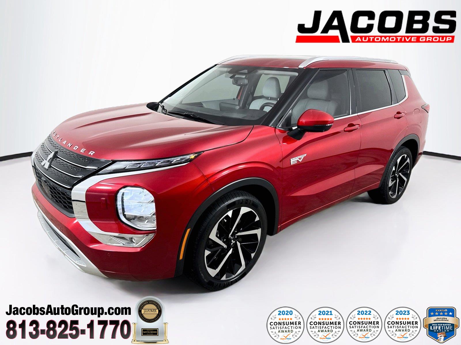 Red Diamond 2024 Mitsubishi Outlander Hybrid Plug-in SUV / Crossover All-Wheel Drive Automatic