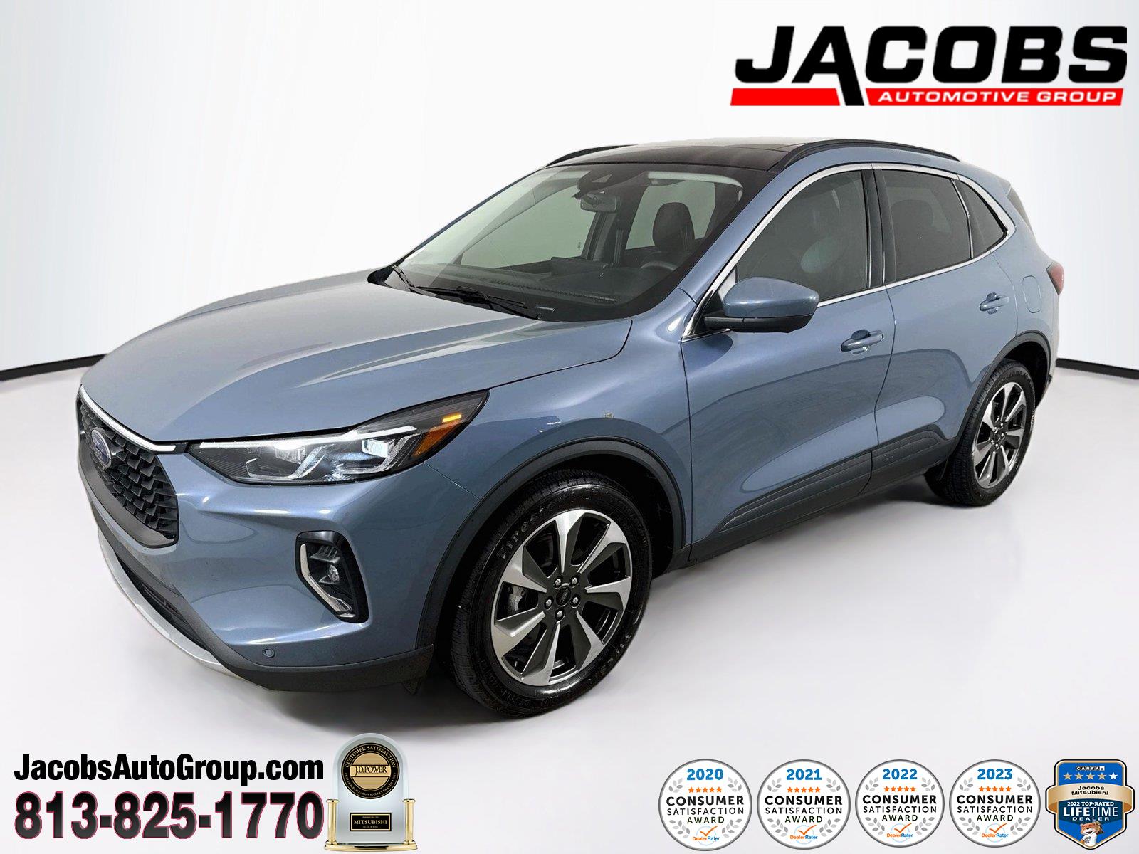 Vapor Blue Metallic 2023 Ford Escape Hybrid SUV / Crossover All-Wheel Drive Continuously Variable Transmission