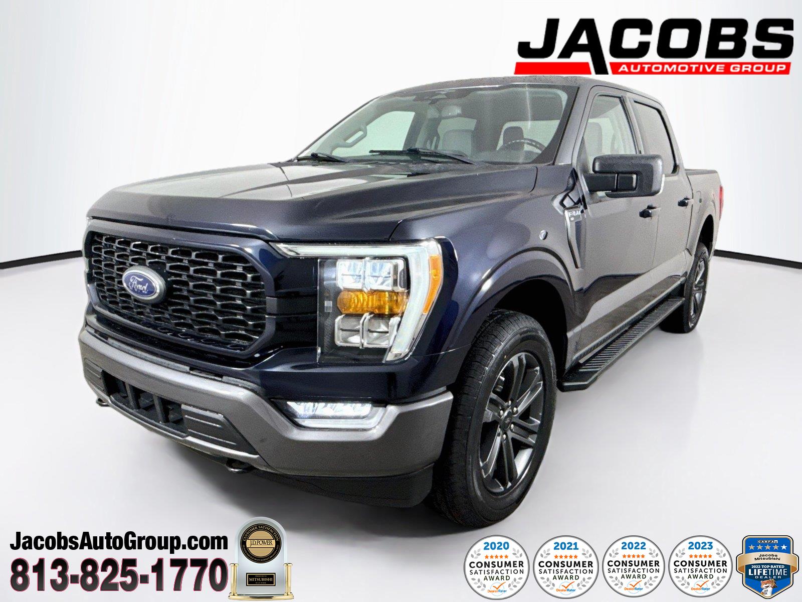 Antimatter Blue Metallic 2023 Ford F-150 Pickup Truck Four-Wheel Drive Automatic