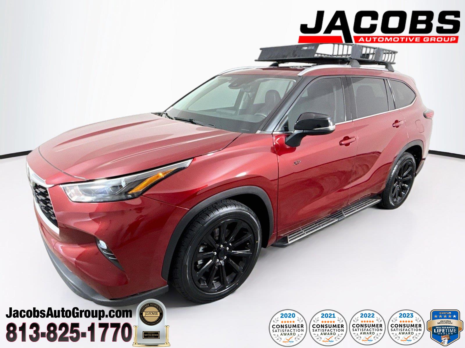 Red (Ruby Flare Pearl) 2022 Toyota Highlander SUV / Crossover Front-Wheel Drive Automatic