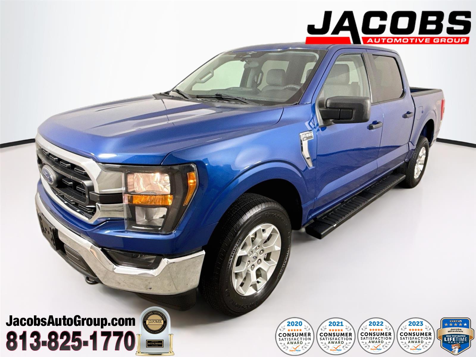 Atlas Blue Metallic 2023 Ford F-150 Pickup Truck Four-Wheel Drive Automatic