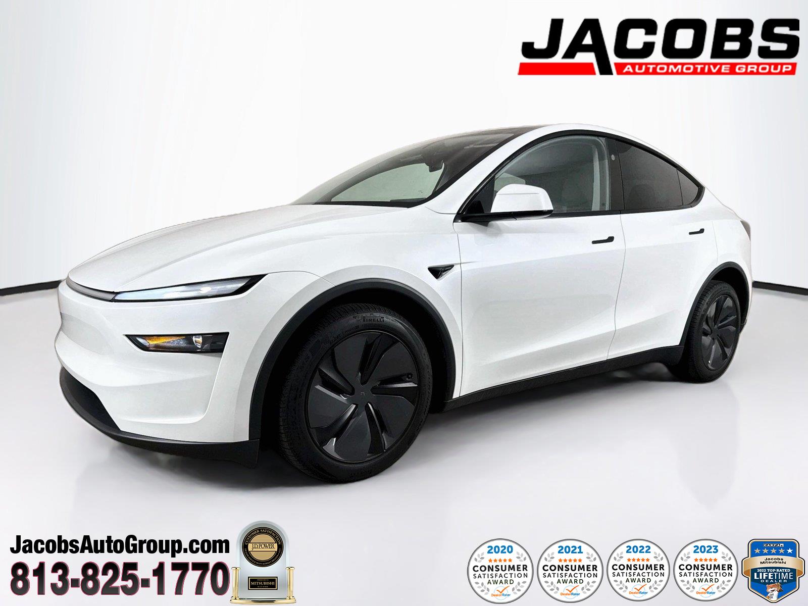 Pearl White Multi-Coat 2026 Tesla Model Y SUV / Crossover Rear-Wheel Drive Automatic