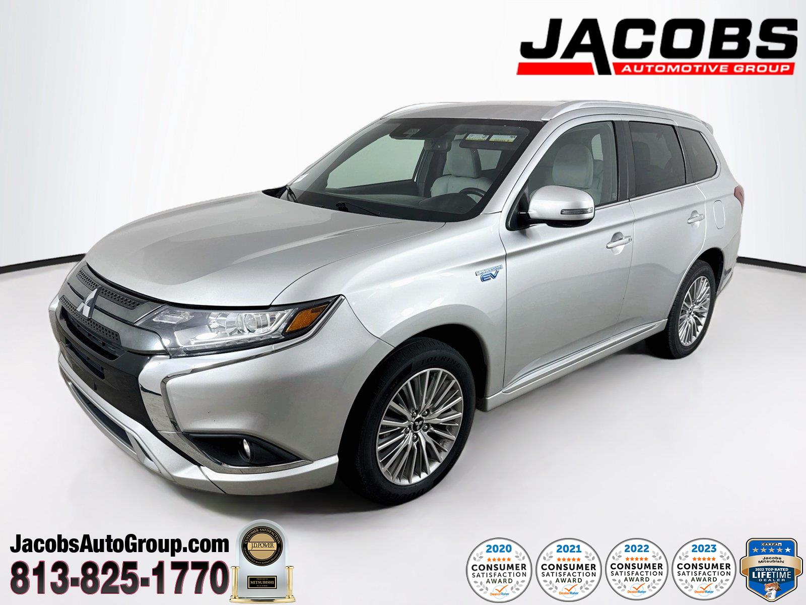 Alloy Silver Metallic 2022 Mitsubishi Outlander Hybrid Plug-in SUV / Crossover All-Wheel Drive Automatic