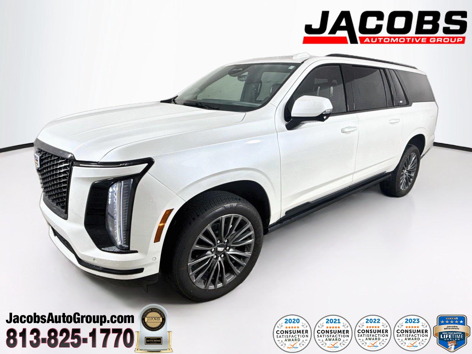 Crystal White Tricoat 2025 Cadillac Escalade ESV SUV / Crossover Four-Wheel Drive Automatic