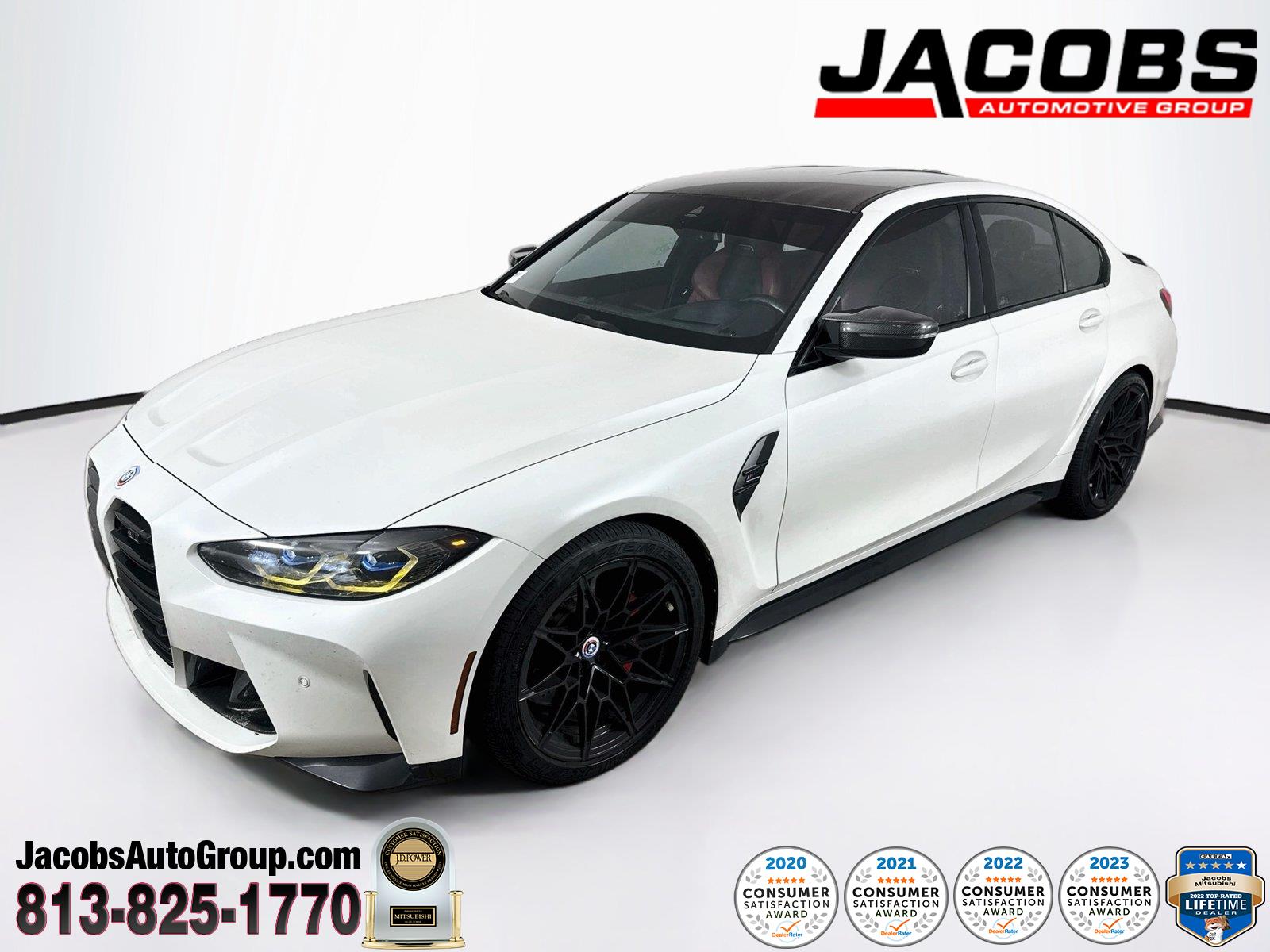 Frozen Brilliant White Metallic 2022 BMW M3 Sedan All-Wheel Drive Automatic