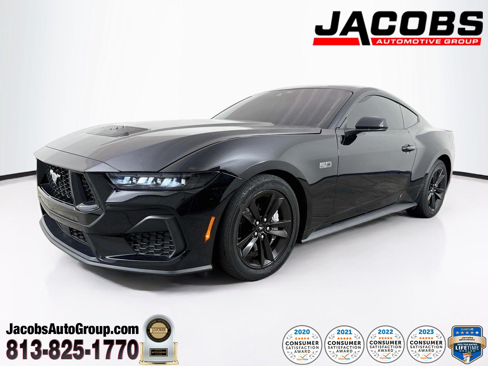 Shadow Black 2025 Ford Mustang Coupe Rear-Wheel Drive Automatic