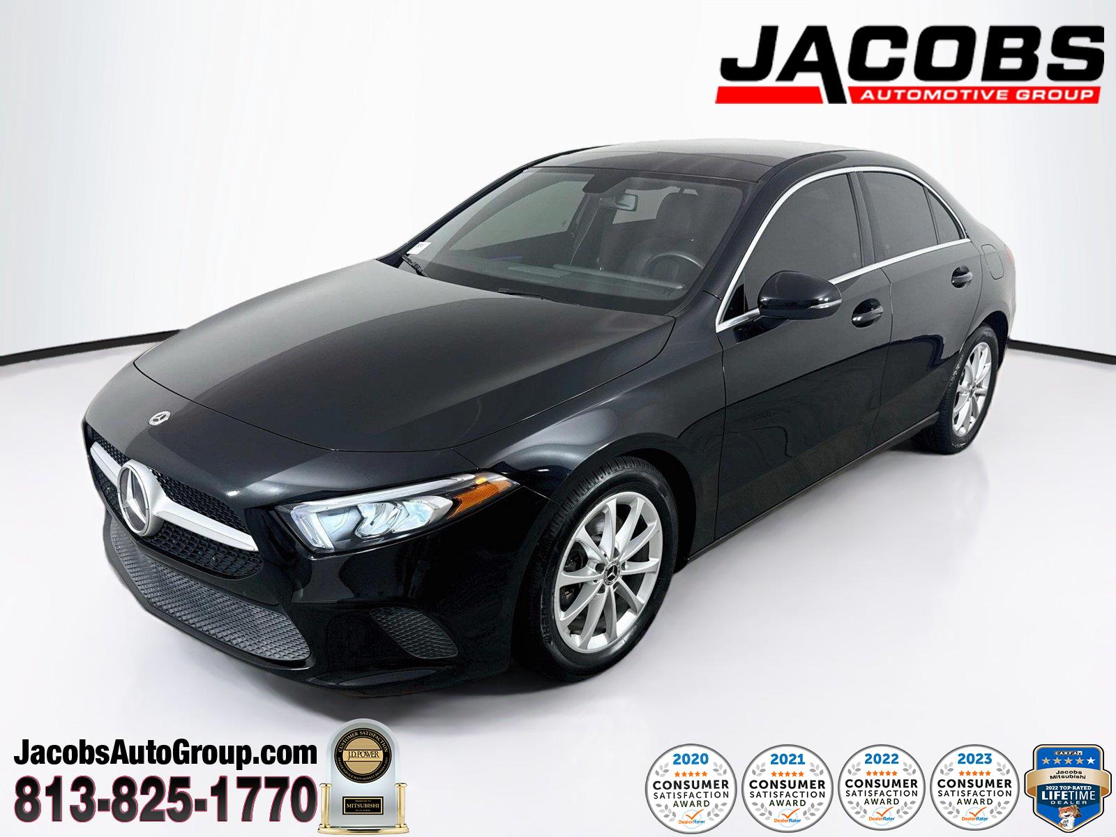 Night Black 2022 Mercedes-Benz A-Class Sedan Front-Wheel Drive Automatic