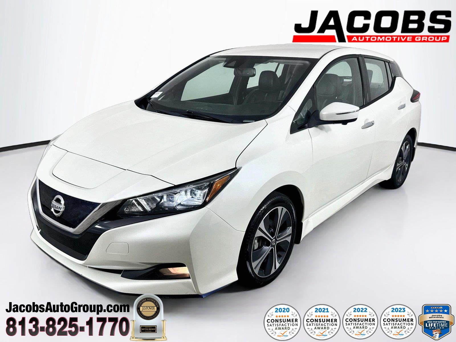 Pearl White Tricoat 2020 Nissan LEAF Hatchback Front-Wheel Drive Automatic