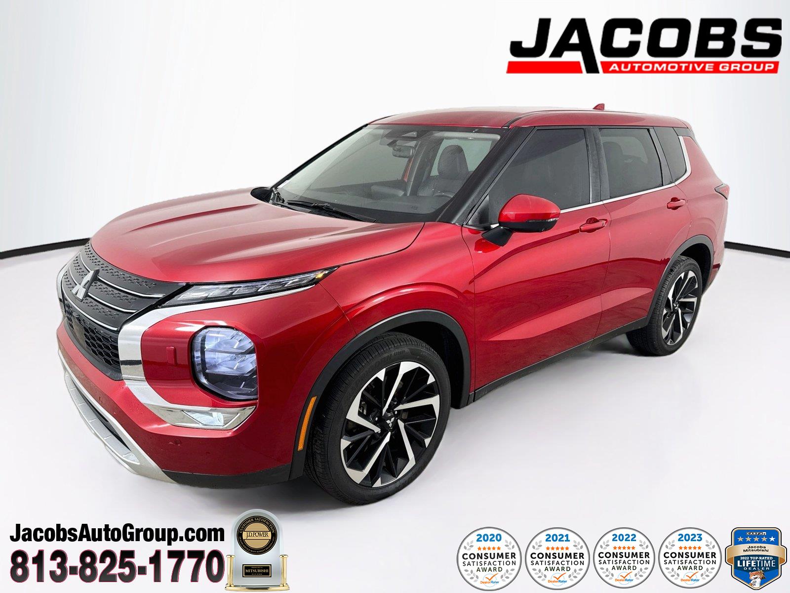 Red Diamond 2023 Mitsubishi Outlander SUV / Crossover All-Wheel Drive Continuously Variable Transmission