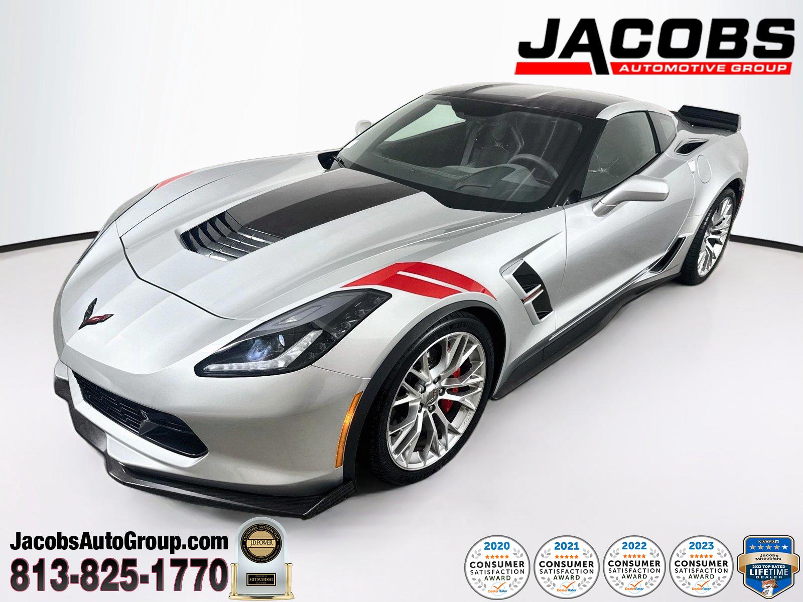 Blade Silver Metallic 2017 Chevrolet Corvette Coupe Rear-Wheel Drive 8-Speed Automatic