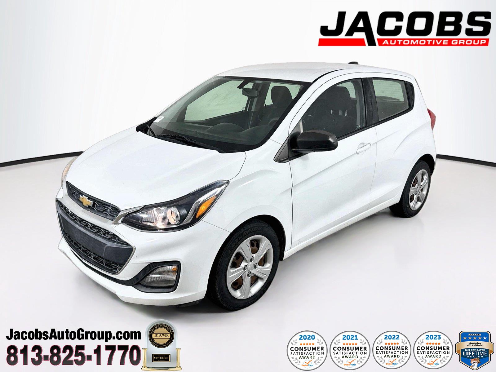 Summit White 2020 Chevrolet Spark Hatchback Front-Wheel Drive Continuously Variable Transmission