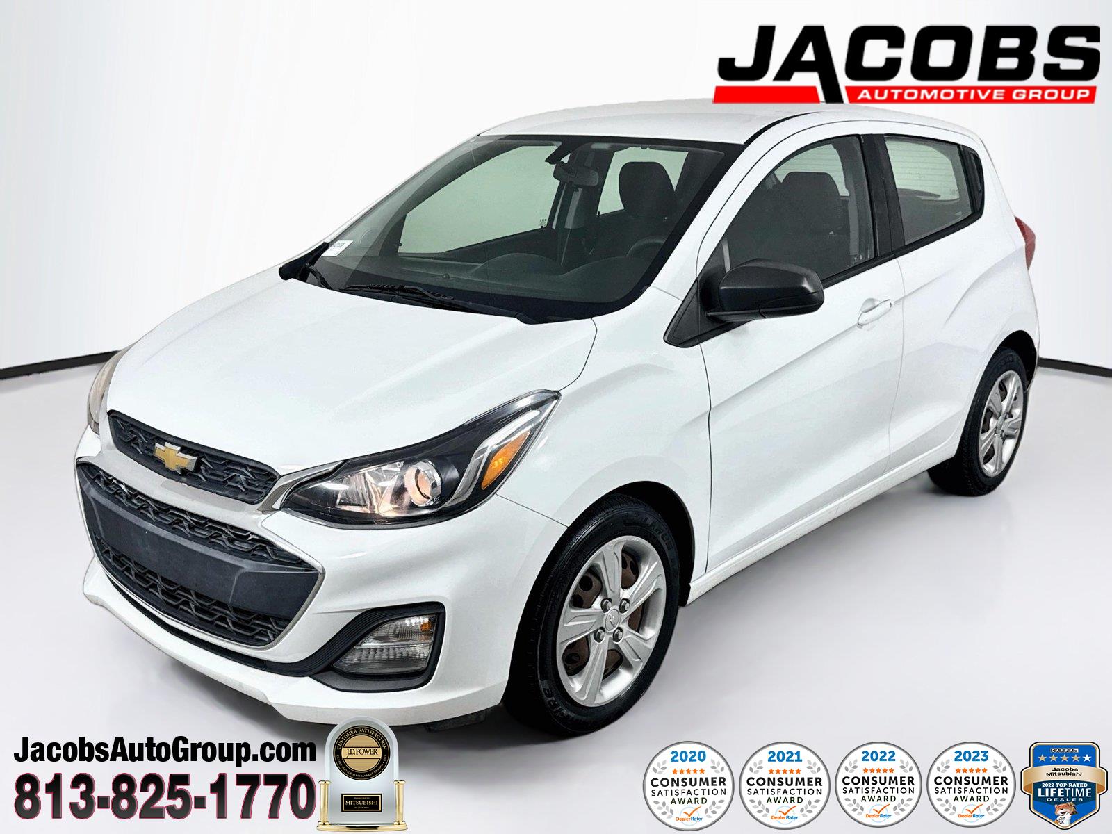 Summit White 2020 Chevrolet Spark Hatchback Front-Wheel Drive Continuously Variable Transmission