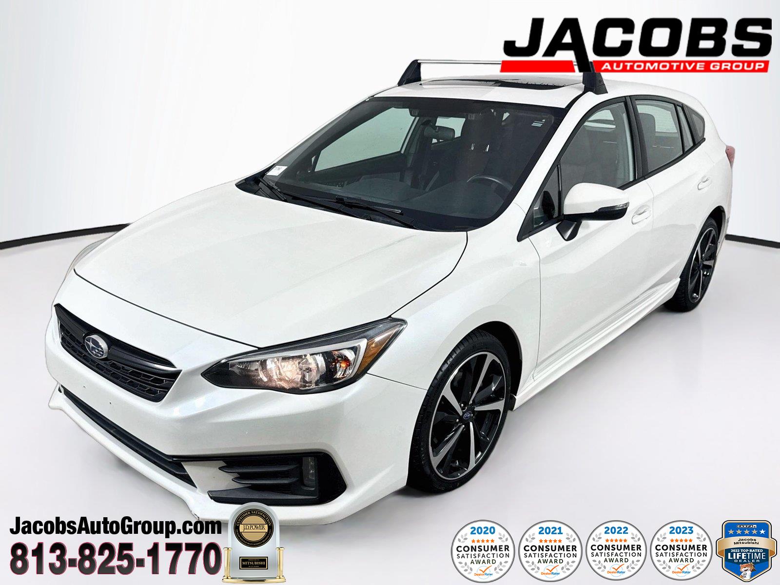 Crystal White Pearl 2021 Subaru Impreza Wagon All-Wheel Drive Continuously Variable Transmission