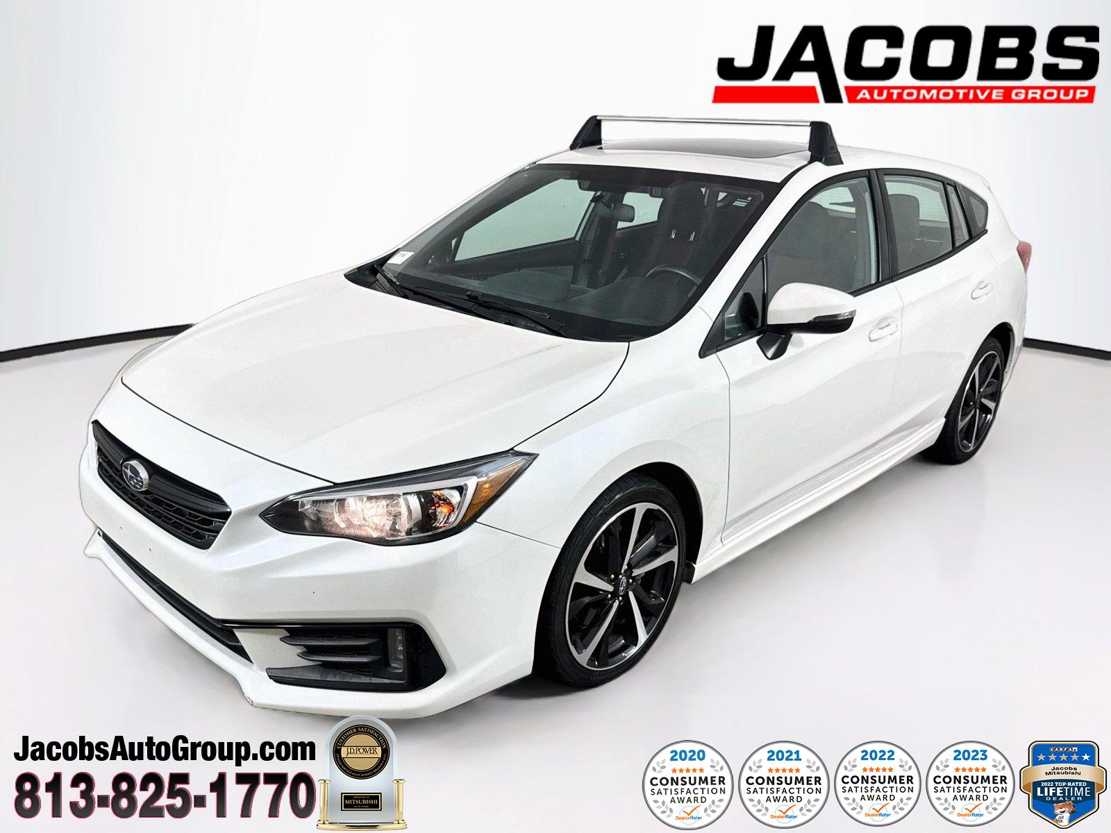 Crystal White Pearl 2021 Subaru Impreza Wagon All-Wheel Drive Continuously Variable Transmission