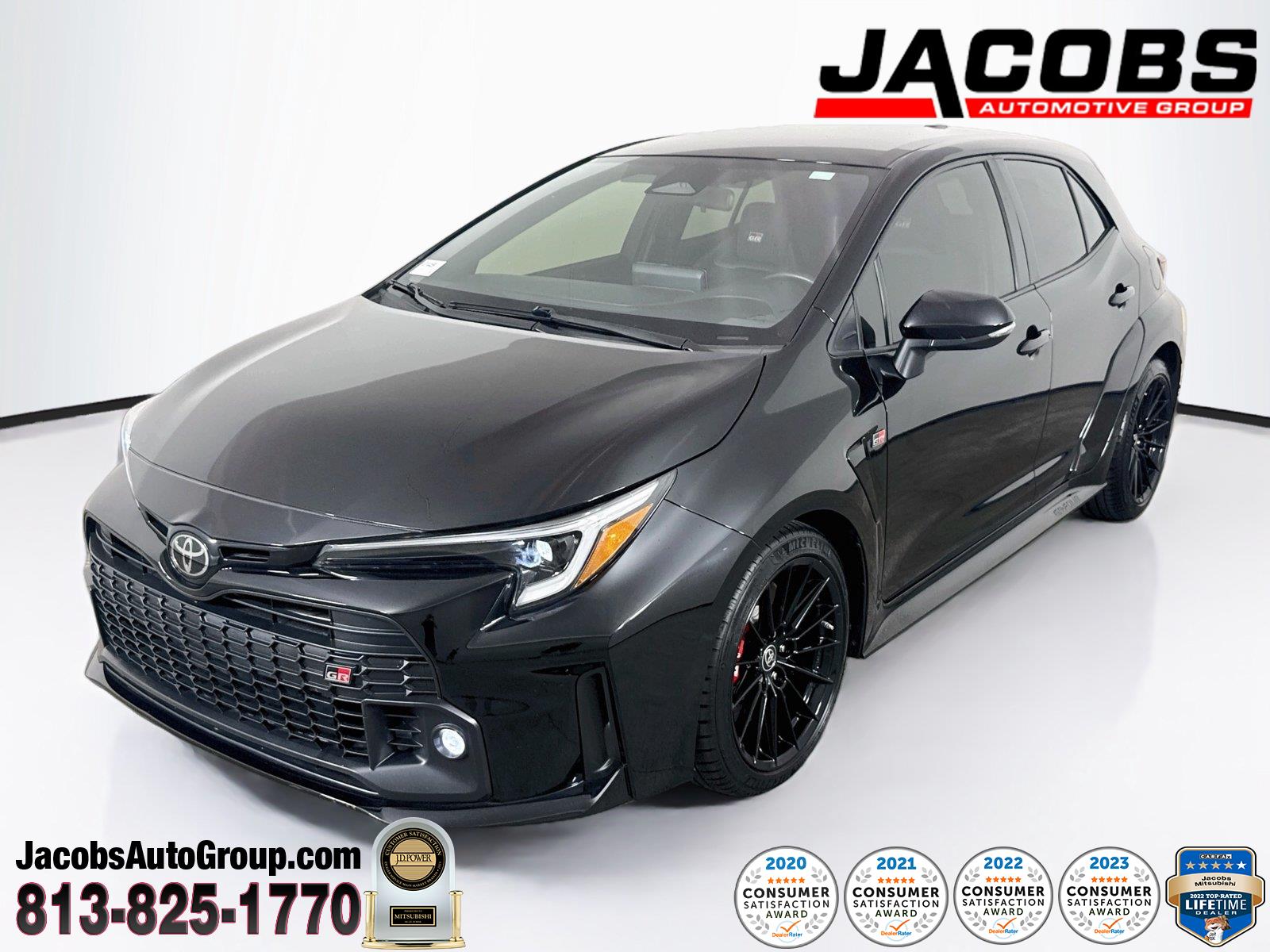 Black 2024 Toyota GR Corolla Hatchback All-Wheel Drive Manual
