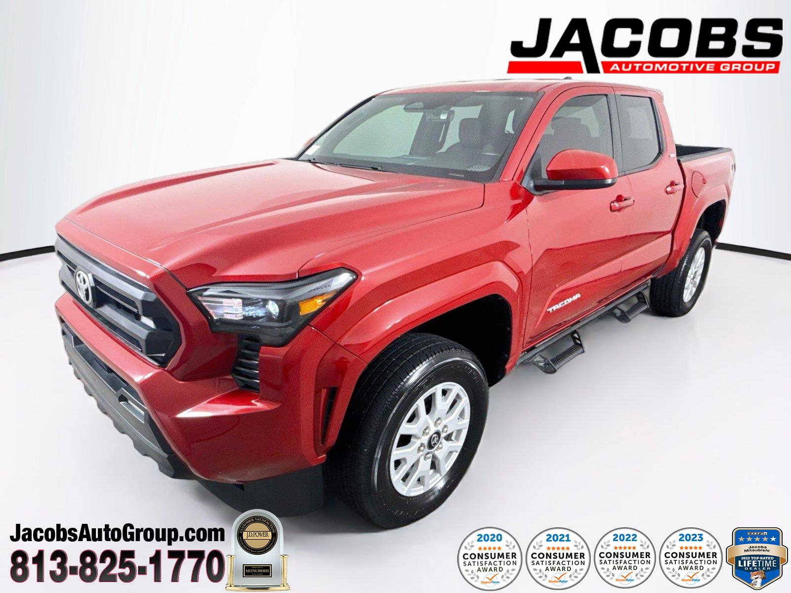 Supersonic Red 2025 Toyota Tacoma Pickup Truck Four-Wheel Drive Automatic