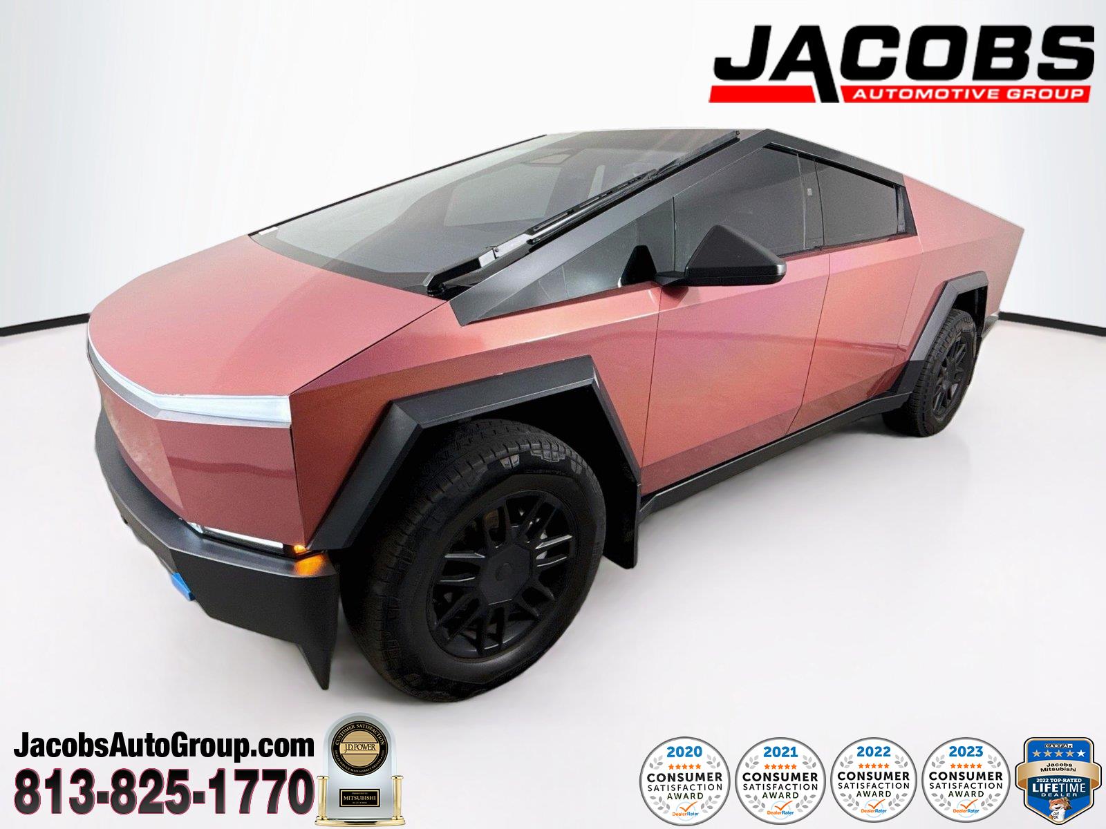 Purple 2025 Tesla Cybertruck Pickup Truck All-Wheel Drive Automatic