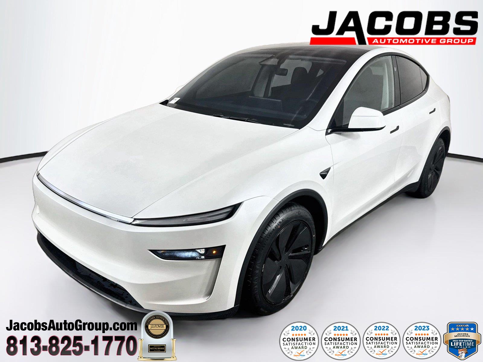 Pearl White Multi-Coat 2026 Tesla Model Y SUV / Crossover All-Wheel Drive Automatic