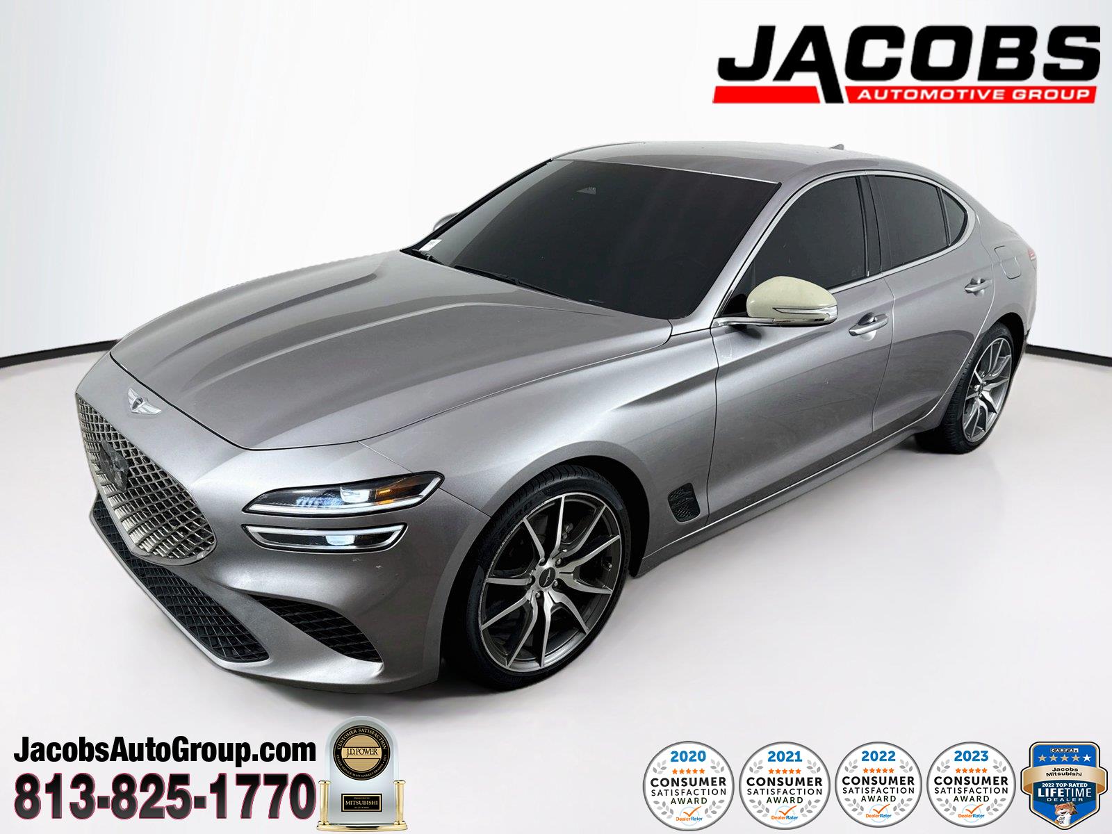 Savile Silver 2023 Genesis G70 Sedan Rear-Wheel Drive Automatic