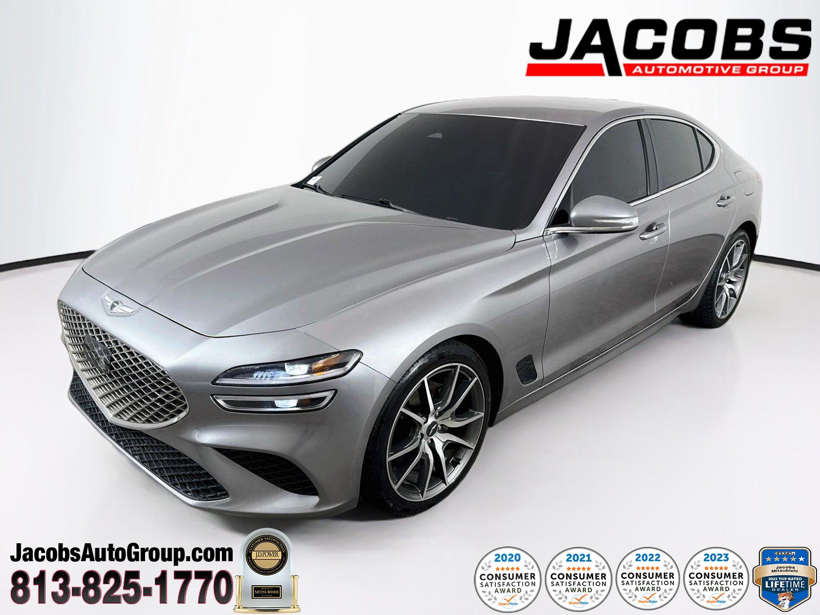 Savile Silver 2023 Genesis G70 Sedan Rear-Wheel Drive Automatic