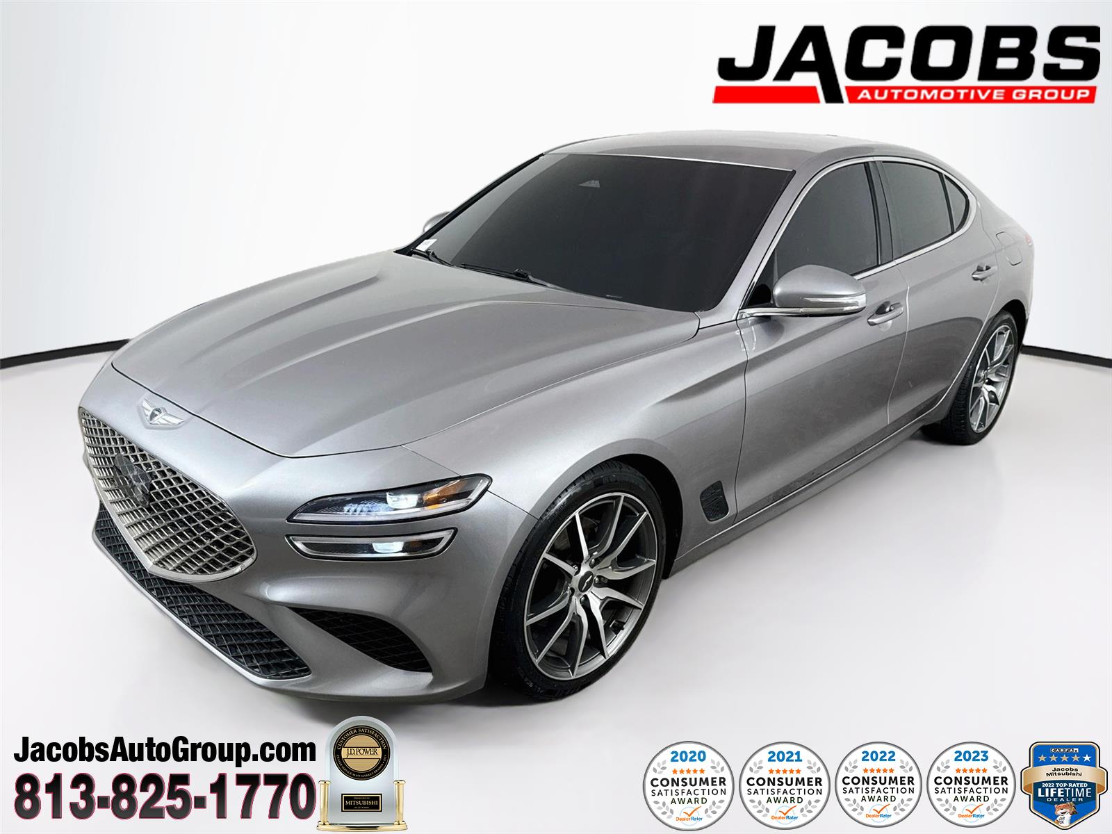 Savile Silver 2023 Genesis G70 Sedan Rear-Wheel Drive Automatic