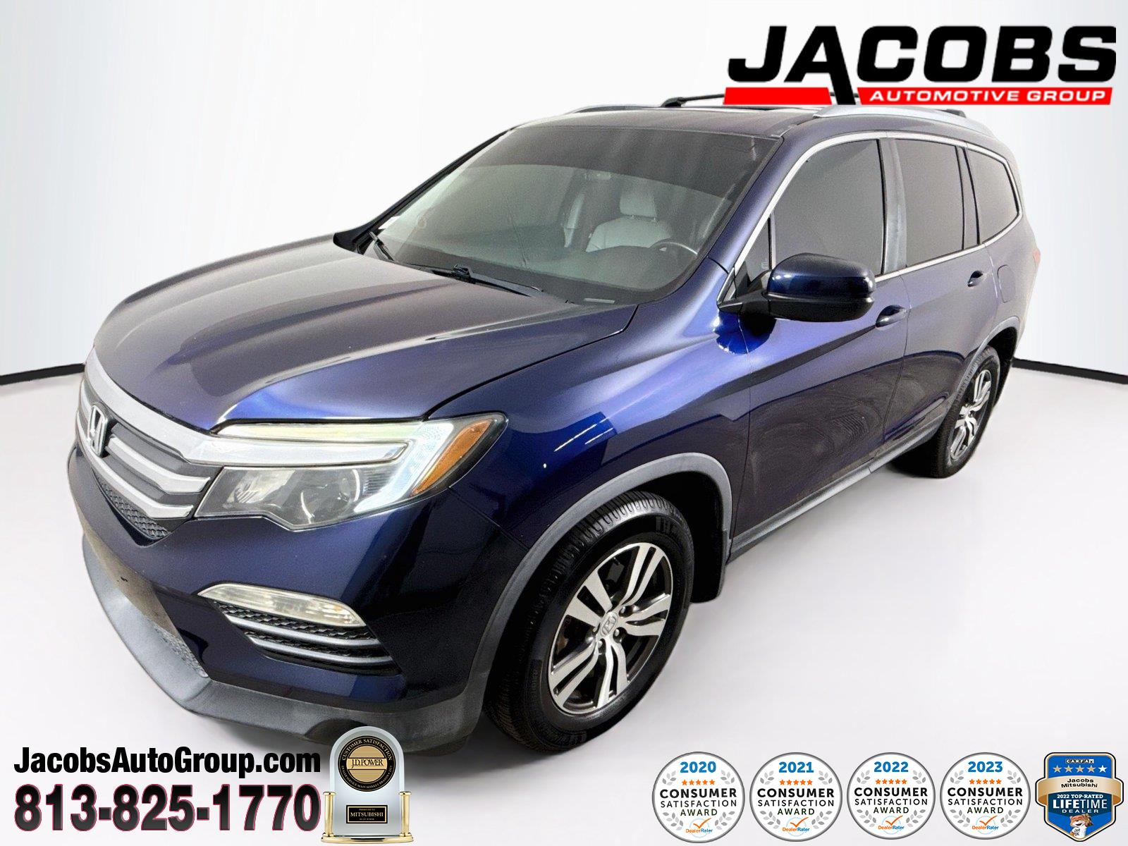 Black (Obsidian Blue Pearl) 2016 Honda Pilot SUV / Crossover Front-Wheel Drive Automatic
