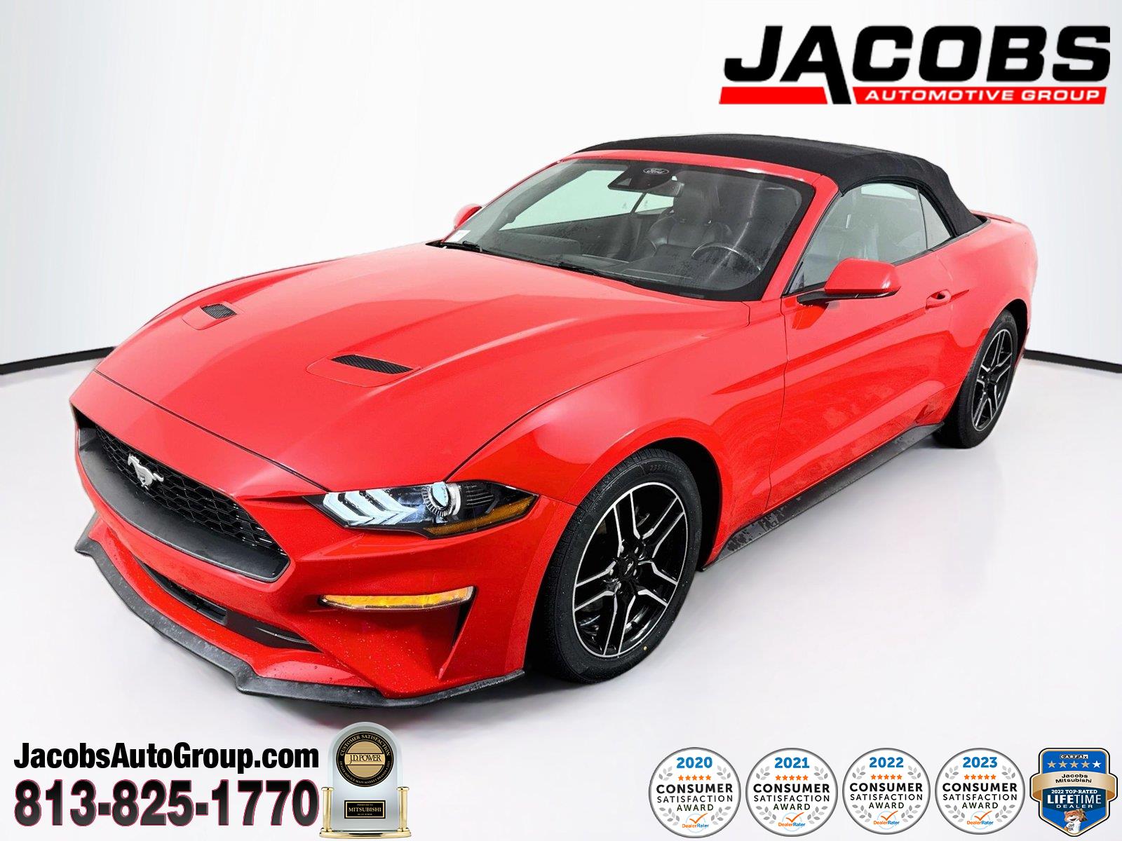 Race Red 2023 Ford Mustang Convertible Rear-Wheel Drive 6-Speed Manual