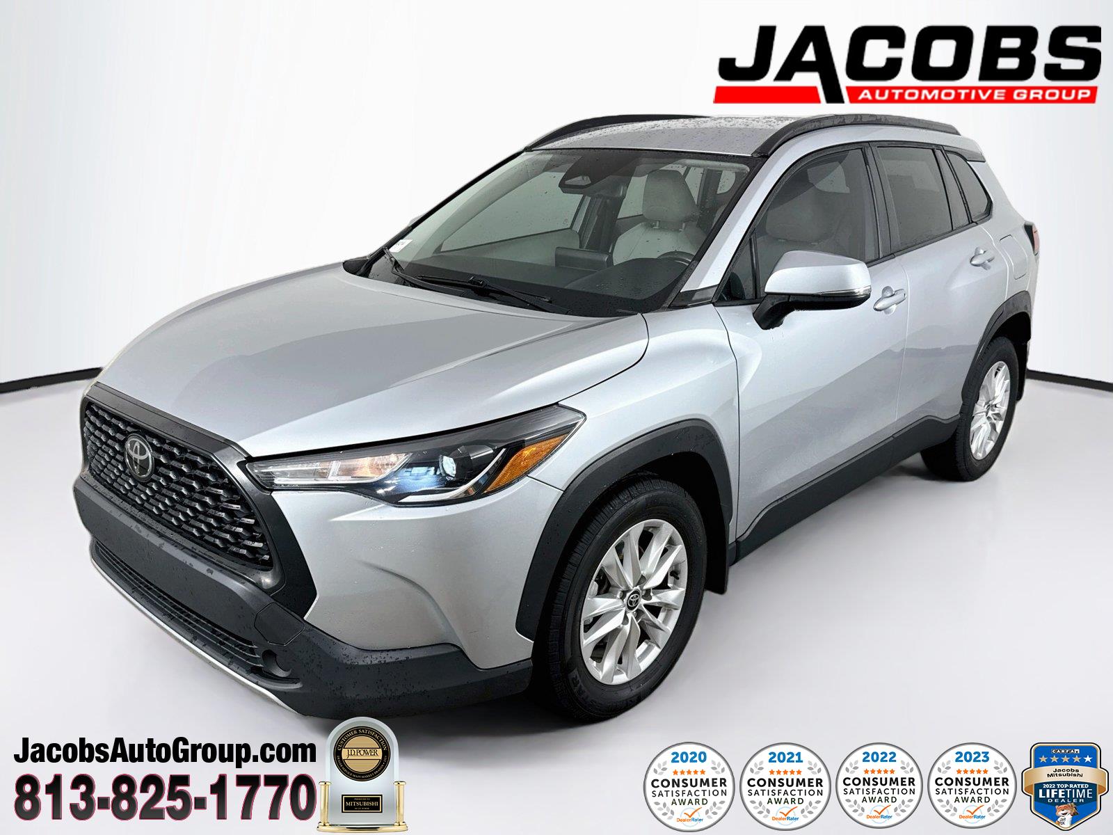 Sonic Silver 2023 Toyota Corolla Cross SUV / Crossover Front-Wheel Drive Continuously Variable Transmission