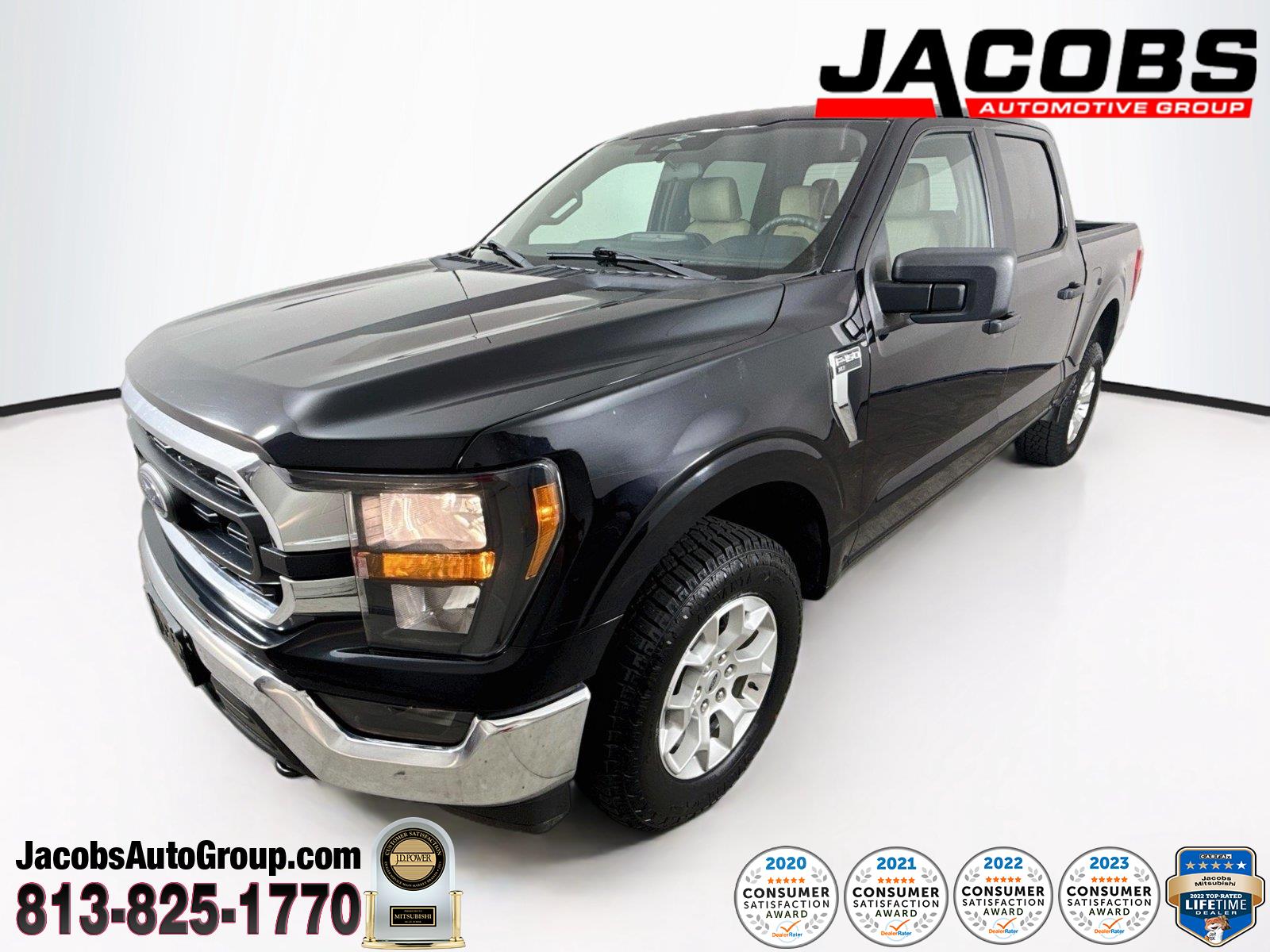 Agate Black Metallic 2023 Ford F-150 Pickup Truck Four-Wheel Drive Automatic