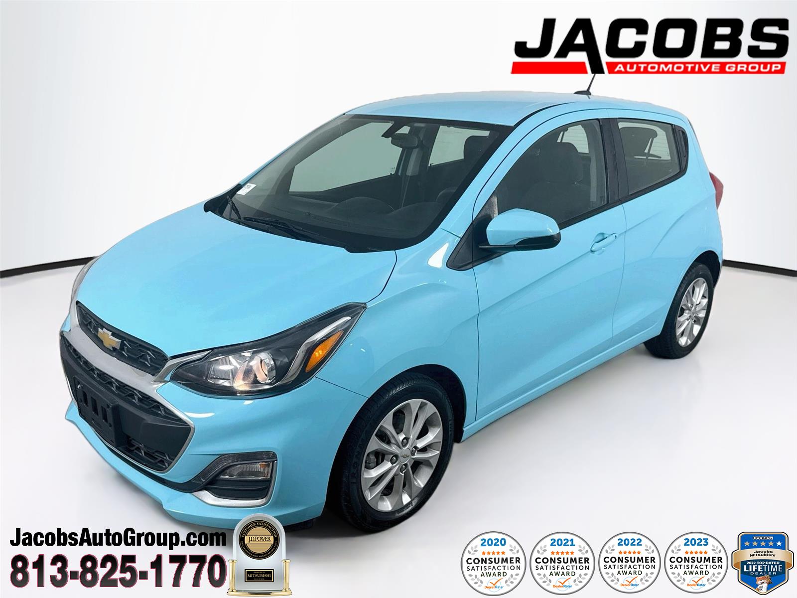 Mystic Blue Metallic 2021 Chevrolet Spark Hatchback Front-Wheel Drive Continuously Variable Transmission