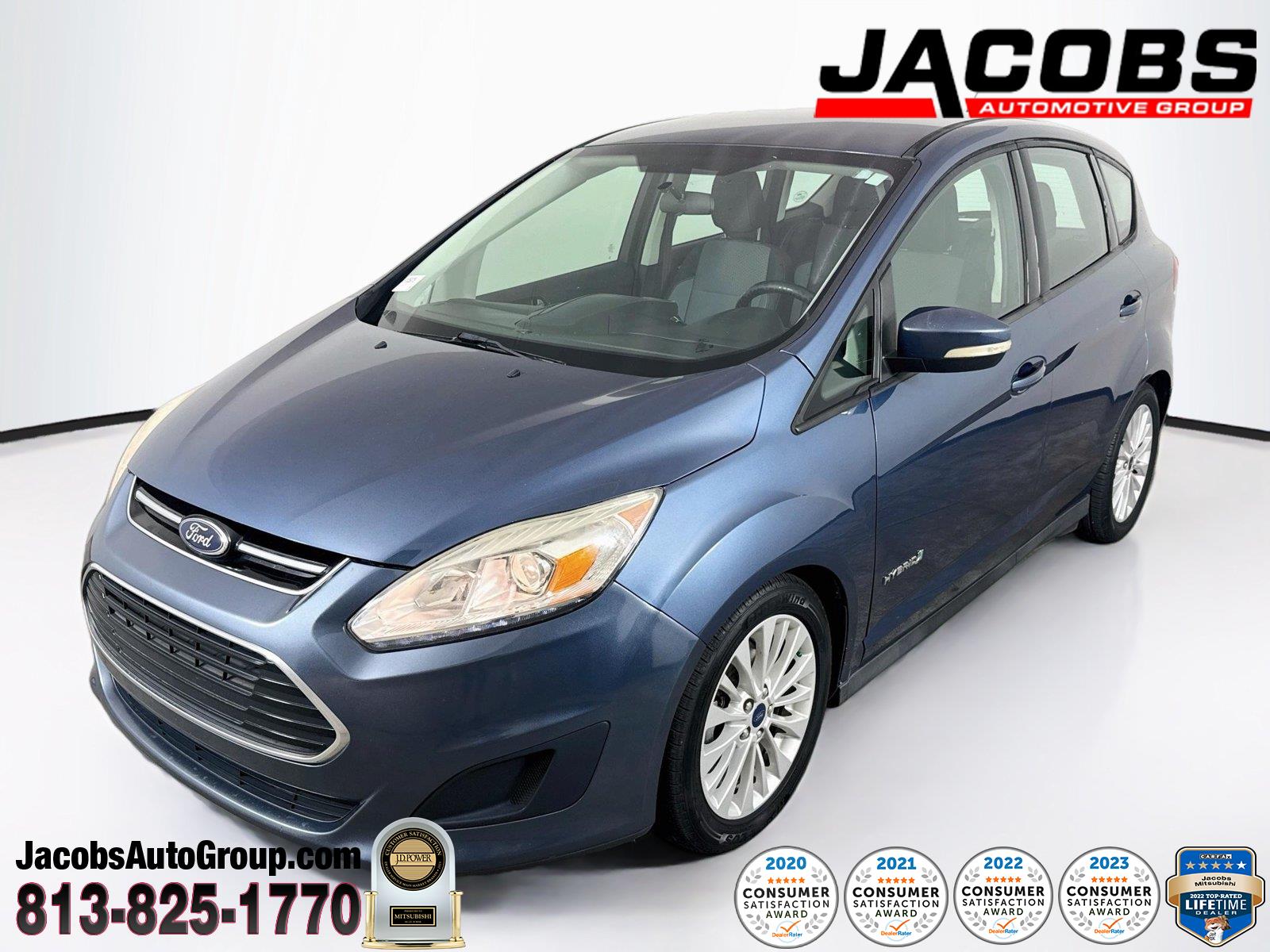 Blue Metallic 2018 Ford C-Max Hybrid Wagon Front-Wheel Drive Continuously Variable Transmission