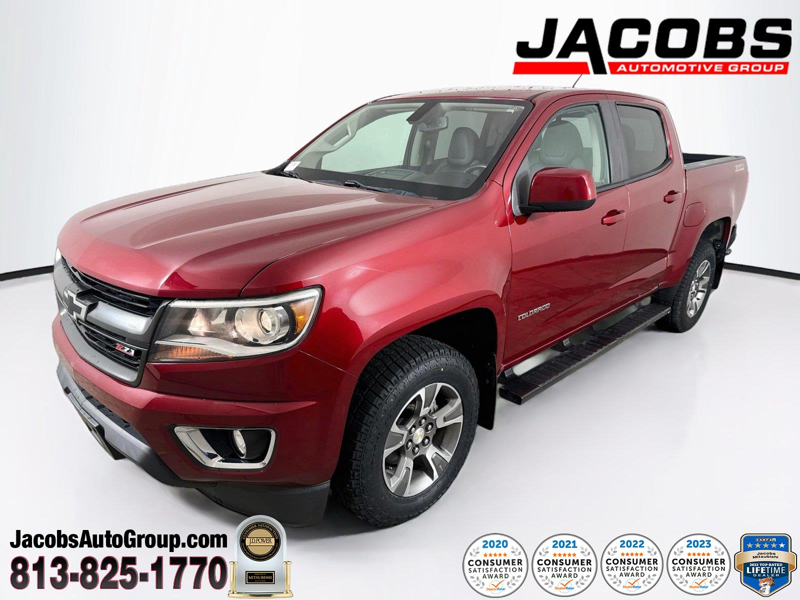 Cajun Red Tintcoat 2019 Chevrolet Colorado Pickup Truck Four-Wheel Drive 8-Speed Automatic