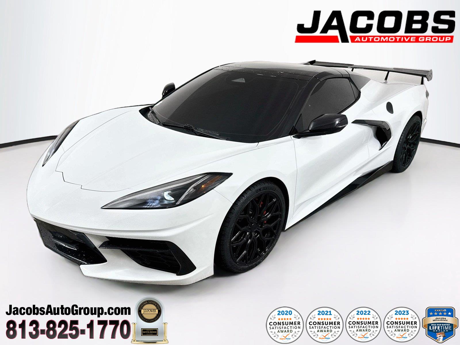 Arctic White 2024 Chevrolet Corvette Convertible Rear-Wheel Drive 8-Speed Dual Clutch