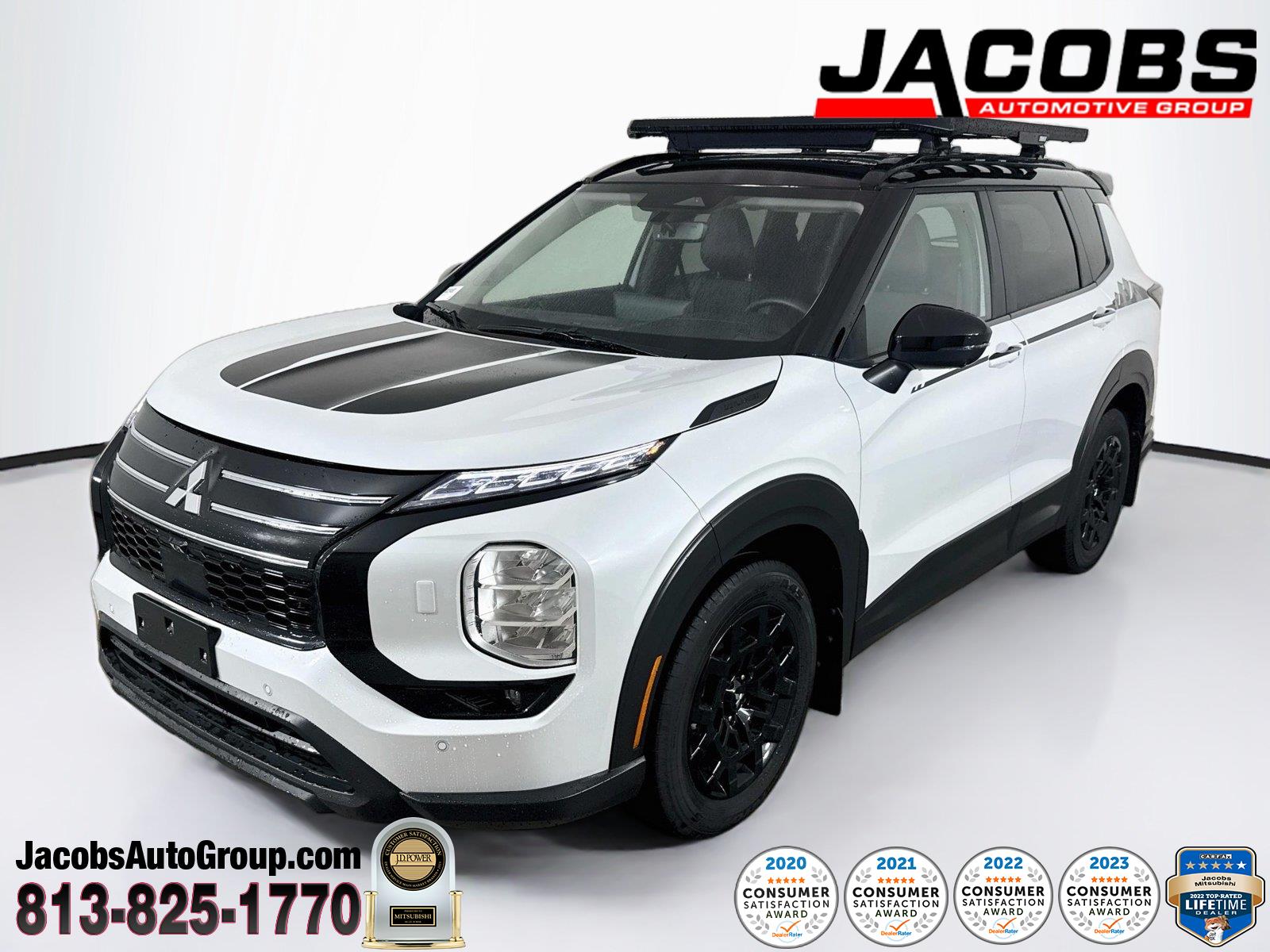 White Diamond/Black Roof 2026 Mitsubishi Outlander SUV / Crossover All-Wheel Drive Continuously Variable Transmission