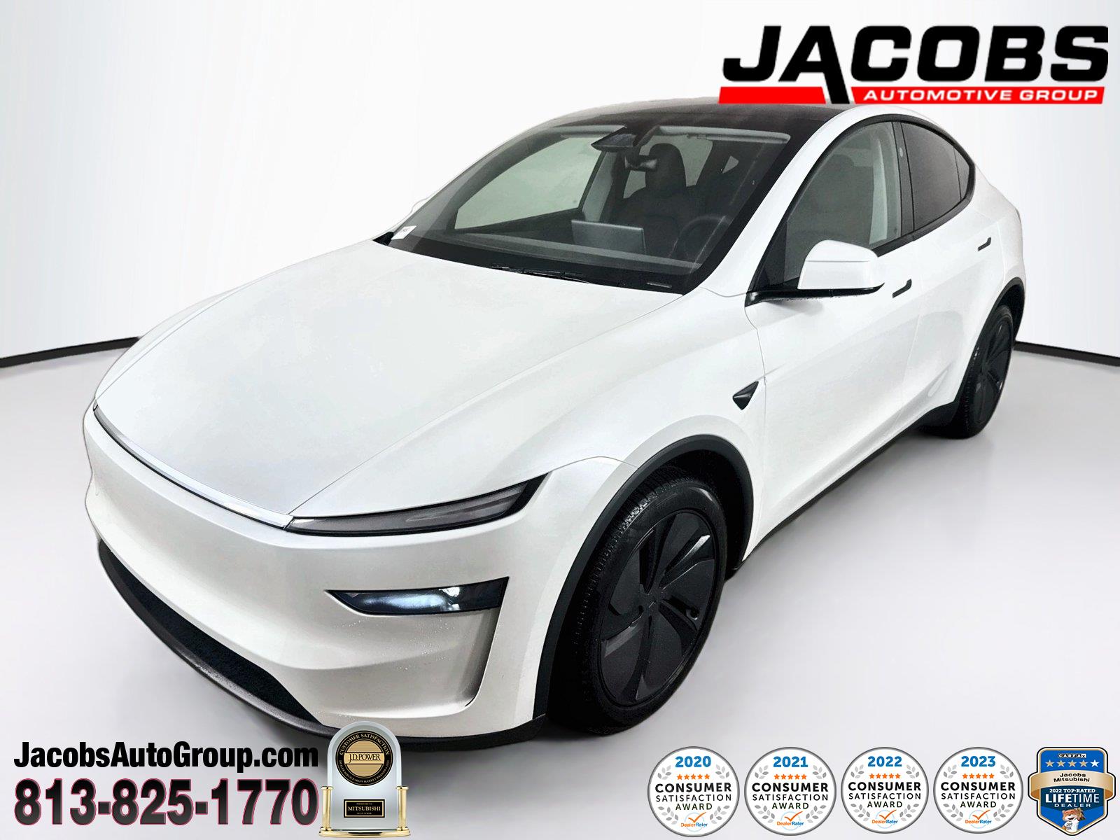 Pearl White Multi-Coat 2026 Tesla Model Y SUV / Crossover All-Wheel Drive Automatic