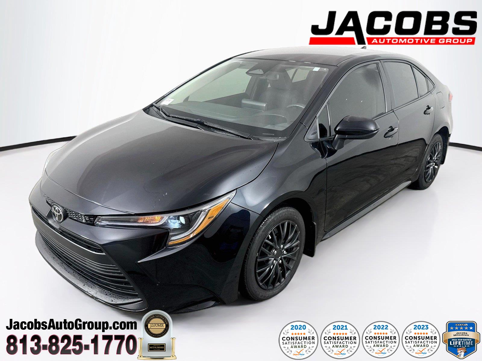 Midnight Black Metallic 2025 Toyota Corolla Sedan Front-Wheel Drive Continuously Variable Transmission