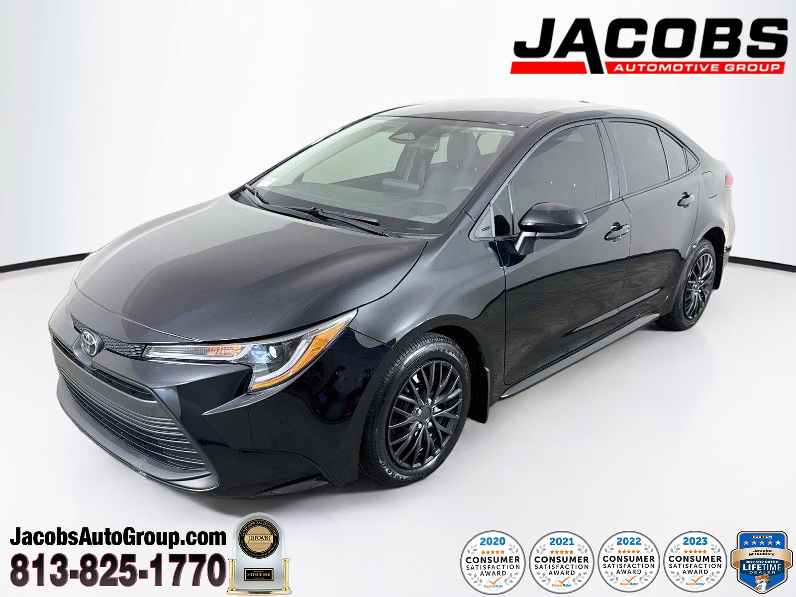 Midnight Black Metallic 2025 Toyota Corolla Sedan Front-Wheel Drive Continuously Variable Transmission